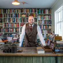 Load image into Gallery viewer, Handwritten postcard from the owner of the Old Bookstore.